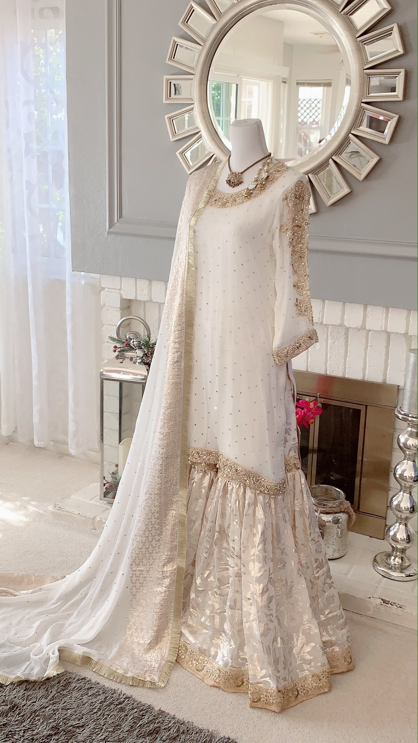 White Nikah dress – Asma and Shumaila